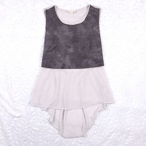 Lost April faux suede sherpa sheer flowy tank top ephemeral fairycore fairy